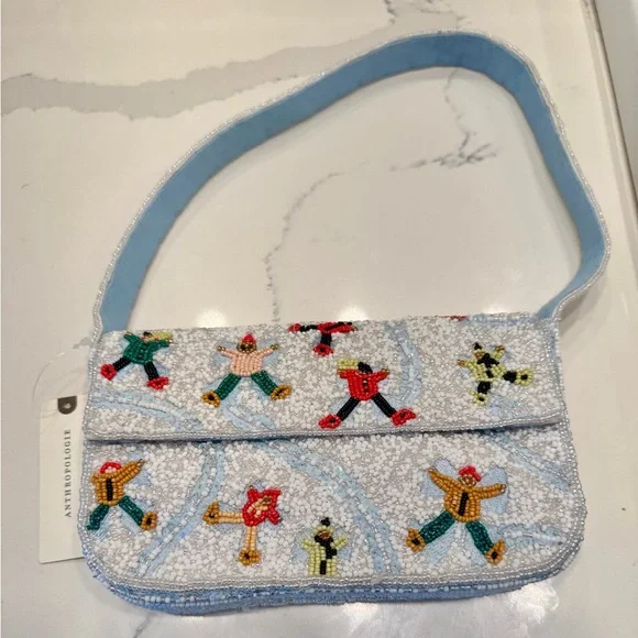 Anthropologie The Fiona Beaded Bag: Winter Icon Edition - Picture 3 of 15